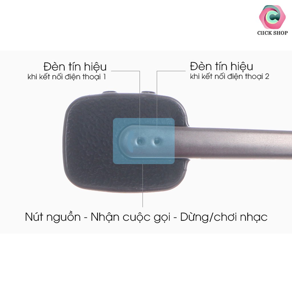 Tai nghe Bluetooth Roman R9030 V4.0 - Tai nghe Roman R9030 dòng 1 tai có nút chỉnh âm lượng