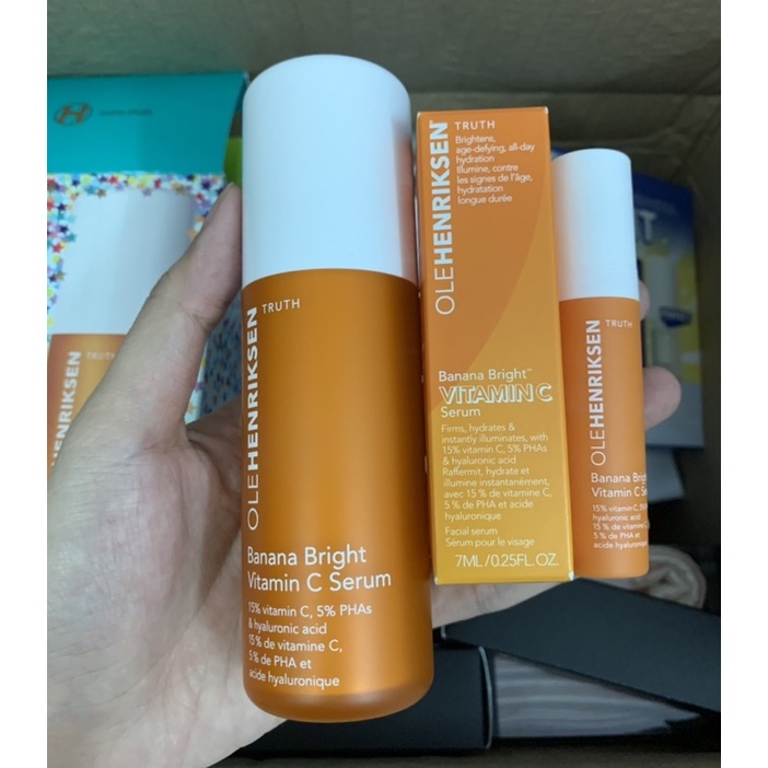 Serum sáng da , làm chậm lão hoá, ngừa đốm nâu Olehenriksen Banana Bright Vitamin C Serum