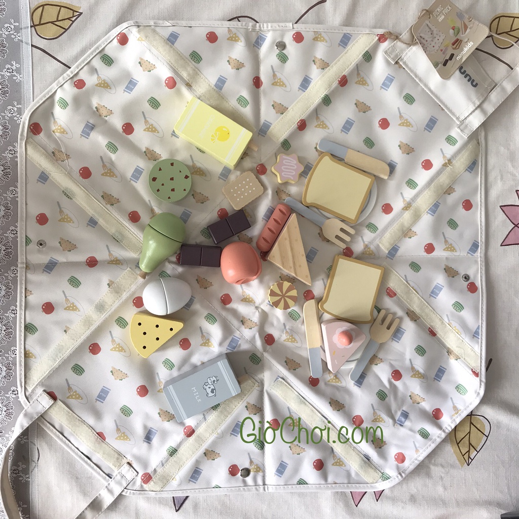 Bộ đồ chơi Picnic bằng gỗ Nunukids