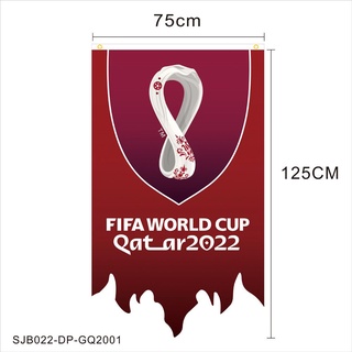 Cờ treo trang trí in hình các nước tham gia world cup 2022