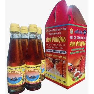 NƯỚC MẮM NHĨ CÁ CƠM TRUYỀN THỐNG CÀ NÁ LOẠI THƯỢNG HẠNG-THÙNG 1 LÍT 4 CHAI