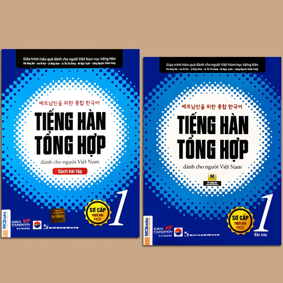 Sách - Tiếng Hàn Tổng Hợp Dành Cho Người Việt Nam - Sơ Cấp 1 Phiên Bản Mới (4 màu + SBT)