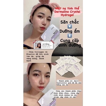 Dermaline - Crystal Hydrogel Facial Mask - Mặt Nạ Thạch Thuỷ Tinh Dẫn Nước Nâng Cơ Chống Lão Hoá