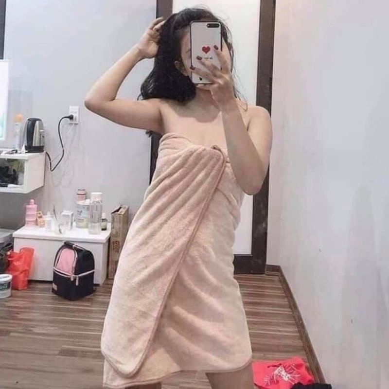 Khăn Tắm Lông mịn Hàn Quốc 140x70cm Siêu Thấm Hút - Khăn Xuất Hàn Shop Bé TiTi