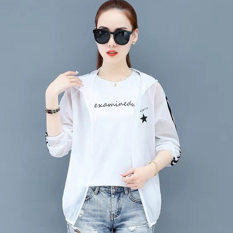 Áo Khoác Mỏng Nhẹ Dáng Rộng Chống Tia UV Chống Tia UV Thời Trang Mùa Hè Cho Nữ