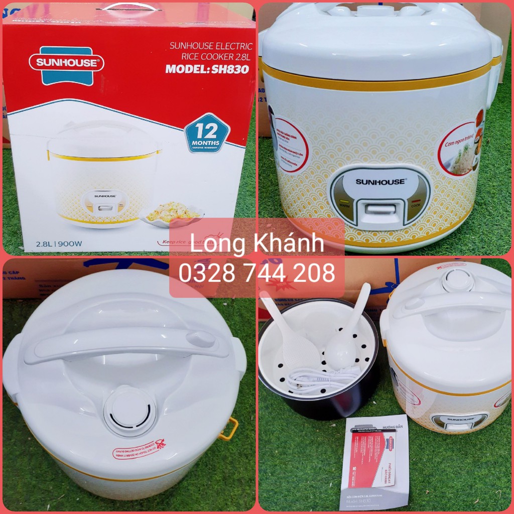 Nồi cơm điện cỡ lớn Kipor - KP-N532 (3.2L) và Sunhouse SH830 (2.8L), BH chính hãng 12 tháng