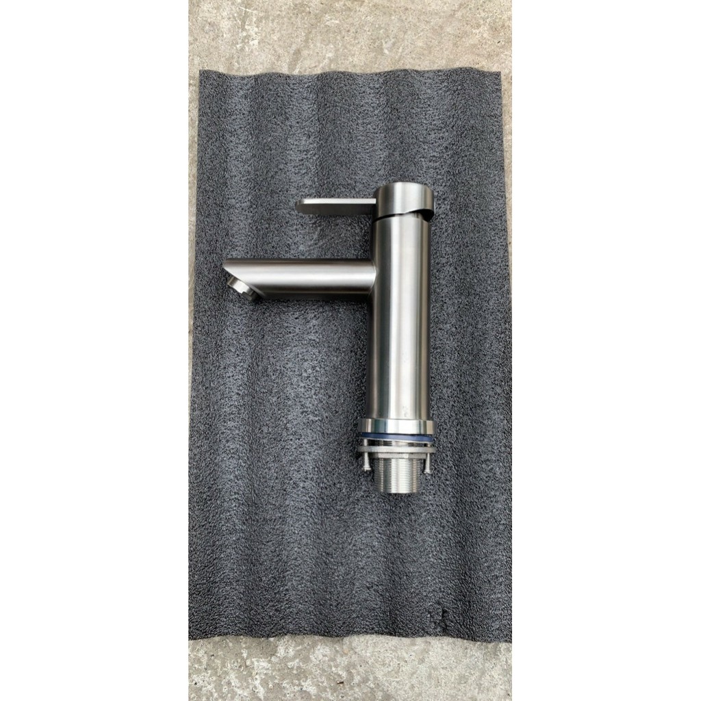 VÒI RỬA MẶT LAVABO 1 CHÂN NÓNG LẠNH INOX304 CAO 20CM ( ẢNH THẬT)