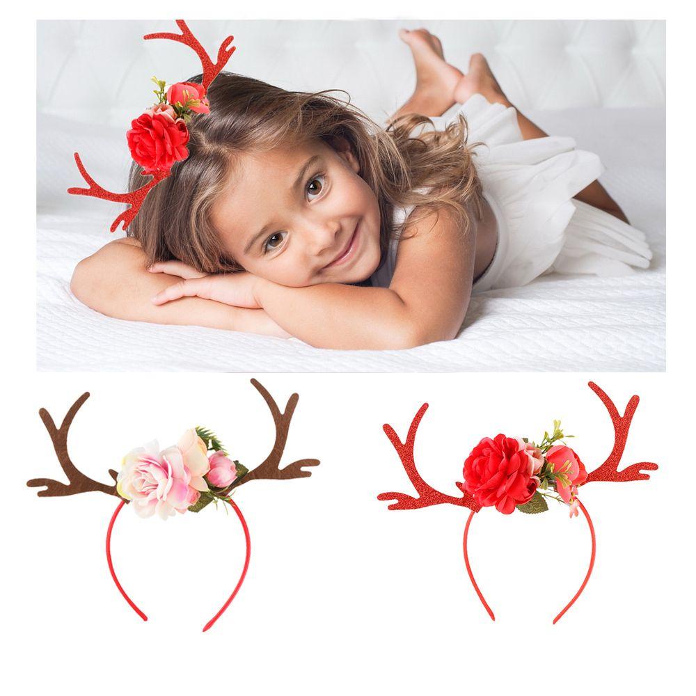 EUCA Băng Đô Sừng Hươu Hóa Trang Giáng Sinh Thời Trang