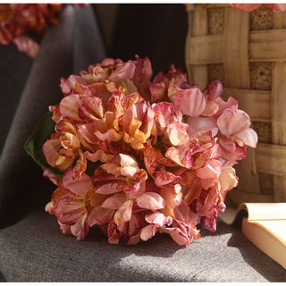 Cẩm tú cầu lụa giả hoa hoa khô-36cm