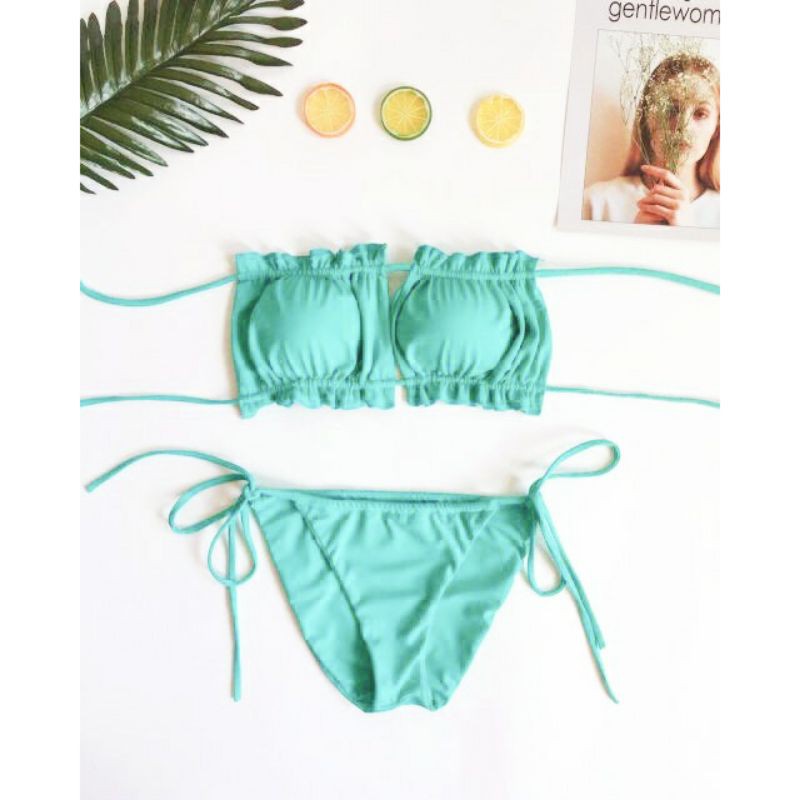 Bikini 2 mảnh nhún Ngọc Trinh- cực secxy quyến rũ- bộ bơi không thể thiếu trong bộ sưu tập đồ bơi nữ Bikinistore