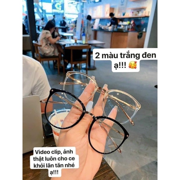 [Mã 11FASHIONSALE1 giảm 10K đơn 50K] Kính gọng sắt mới 2020