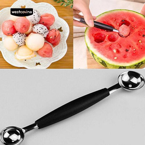 Muỗng Múc Trái Cây 2 Đầu Bằng Thép Không Gỉ