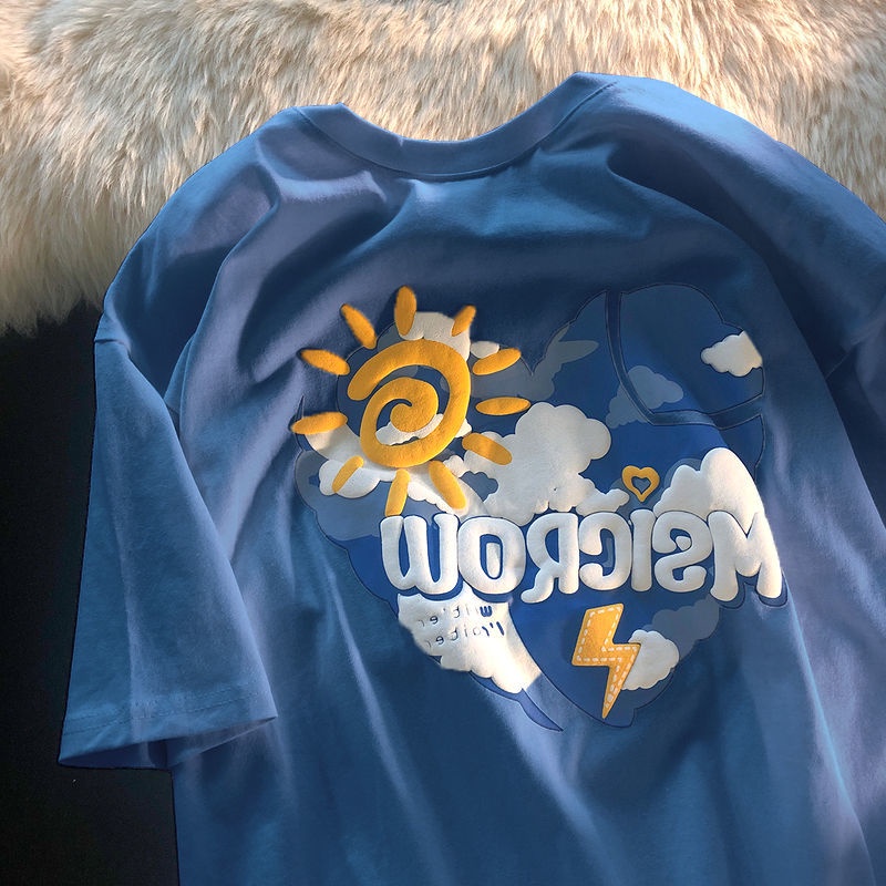 Áo Thun Tay Ngắn Dáng Rộng In Họa Tiết Kiểu Harajuku Nhật Bản Thời Trang 2022