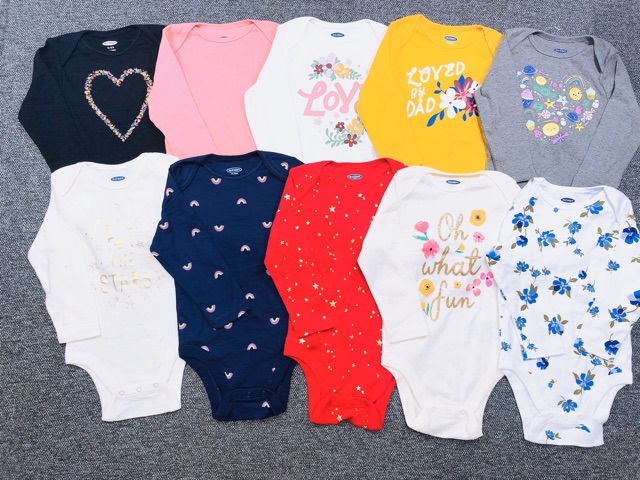 [Ngẫu nhiên] Set 10 bodysuit dài tay OldNavy onweb 2019 | BigBuy360 - bigbuy360.vn