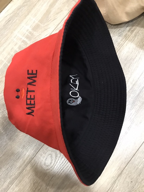 NÓN BUCKET 2 mặt - MEET ME - okay
