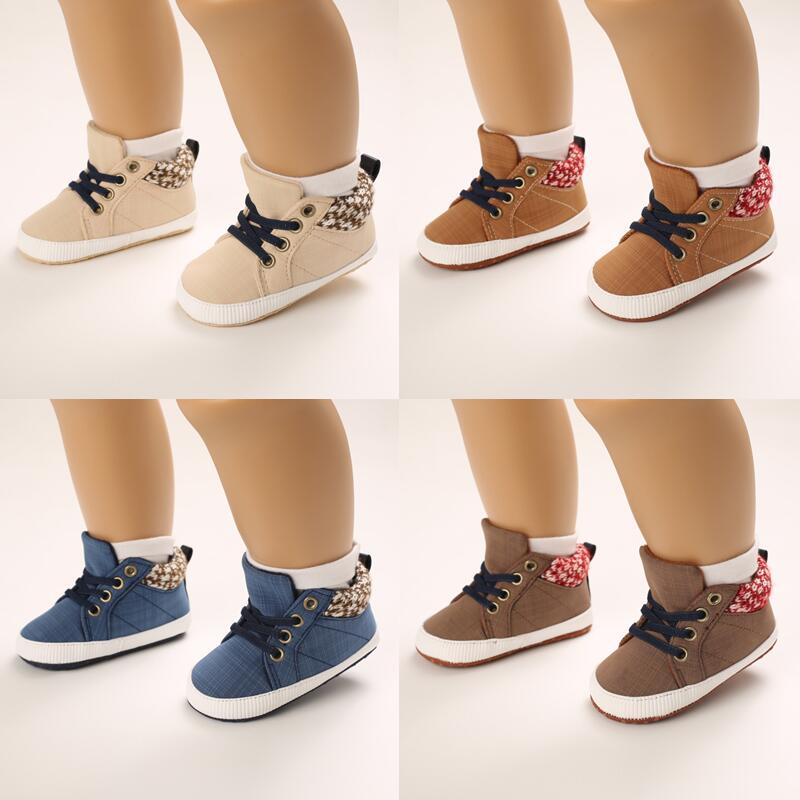 Giày Sneaker Đế Mềm Chống Trượt Cho Bé Từ 0-18 Tháng Tuổi