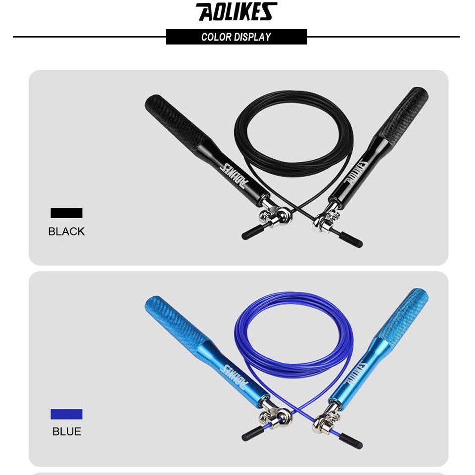 Aolikes Dây Nhảy Bằng Nhôm Có Thể Điều Chỉnh Cho Nam Và Nữ