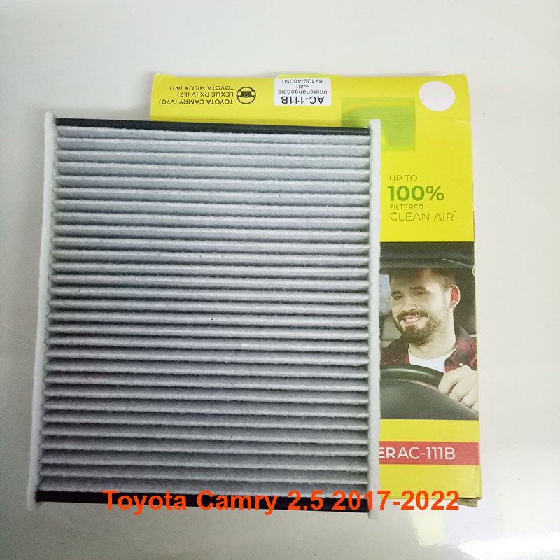 Lọc gió điều hòa AC111J-5 dành cho Toyota Camry 2.5 2017, 2018, 2019, 2020, 2021, 2022 87139-0E040 JS Asakashi