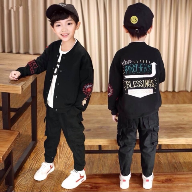 Áo hip hop bé trai