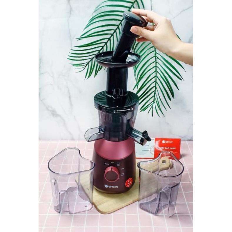 Máy Ép Chậm Elmich JEE-1853, 800ml, Đen, Kích thước 16x45x16cm