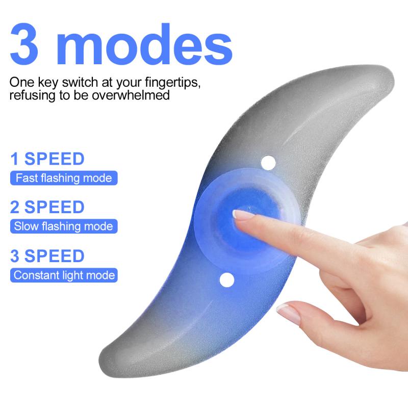 Đèn led gắn căm xe đạp HDOORLINK 3 chế độ chiếu sáng chống nước an toàn cho trẻ em