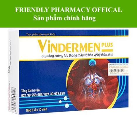 Viên uống Vindermen Plus - Hỗ trợ giảm đau dây thần kinh, đau mỏi lưng và vai gáy