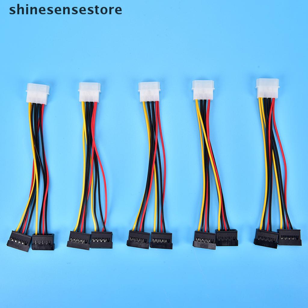 Cáp chia nguồn chữ Y 4 Pin sang 2 SATA 2 chiều 4 Pin -15 Pin