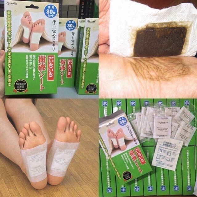 Miếng dán Kenko Nhật bản - Thải độc gan bàn chân - Đào thải độc tố [ 30 miếng ]