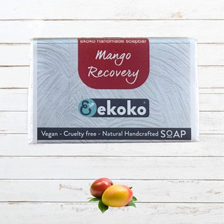 Xà phòng tự nhiên hương Xoài thơm ngọt với bột nghệ làm đẹp da 100g - Ekoko Mango Recovery handmade soap