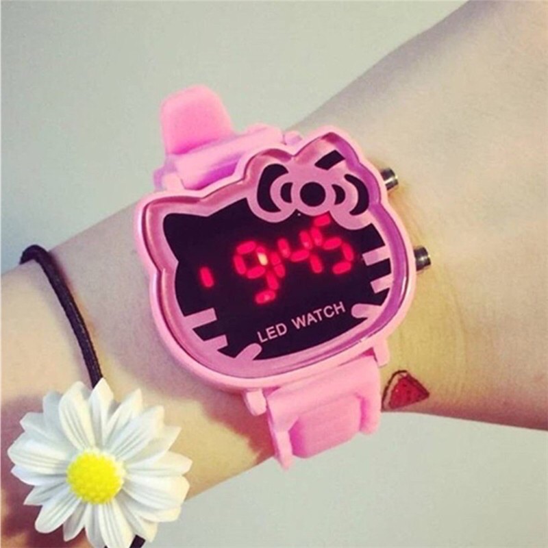 Đồng hồ đeo tay điện tử Hello Kitty bé gái