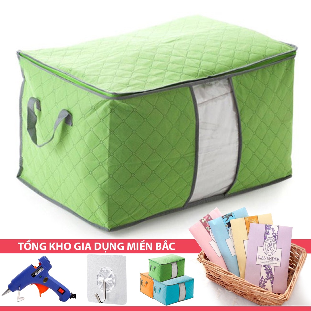 [Tổng Kho Sỉ] Túi Vải Đựng Quần Áo Chăn Màn Mền BIG SIZE 60Cm Loại 1 - Túi Đựng Đồ Cỡ Lớn Dáng Ngang Đa Năng