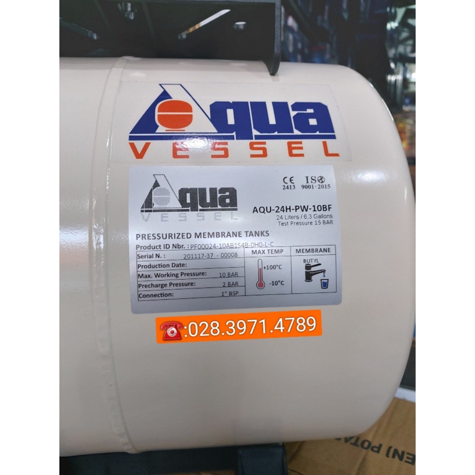 Bình tích áp AQUAVESSEL 24L, Thổ Nhĩ Kì.