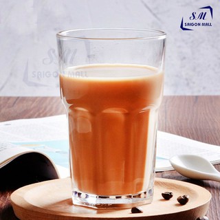 Bộ 12 ly thủy tinh 8 góc trung kh330 cao cấp - ly uống cafe, sinh tố cao cấp