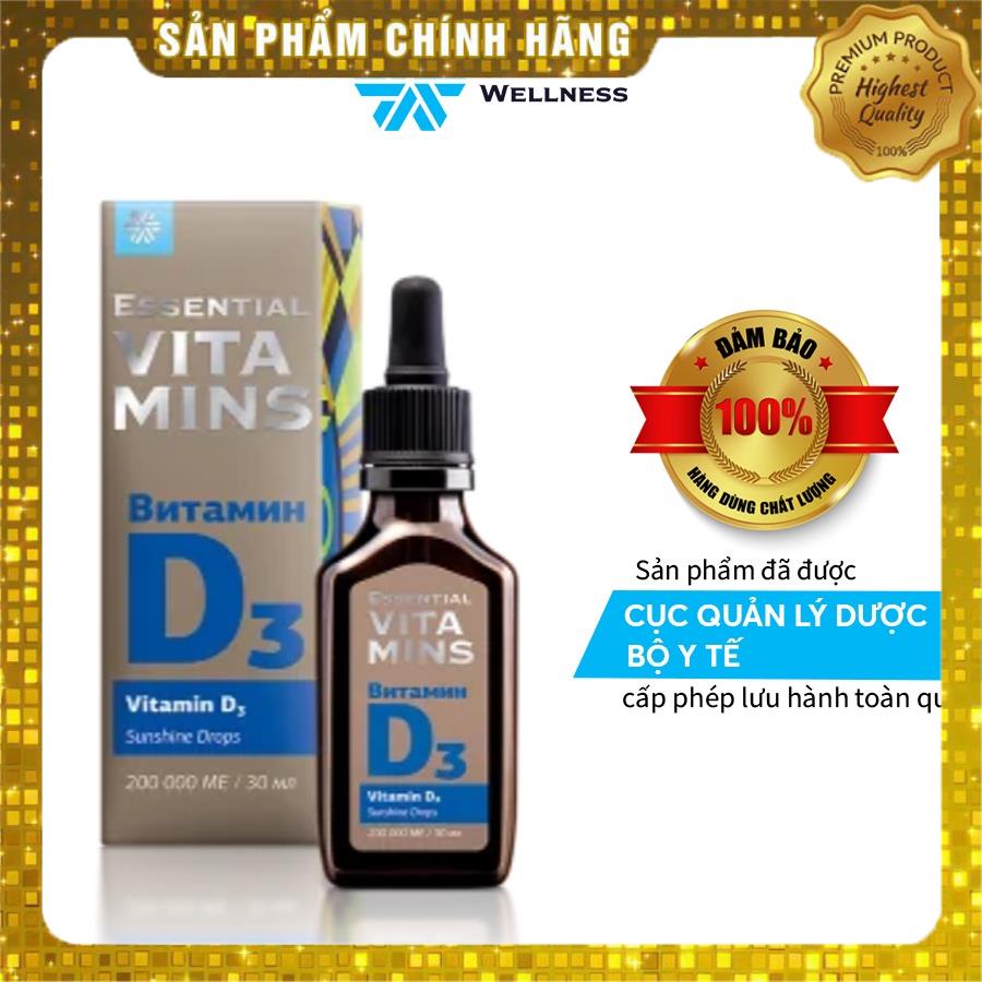 Vitamin D3 - Siberian Wellness - Tăng chiều cao, khớp xương mềm dẻo, xương chắc khỏe