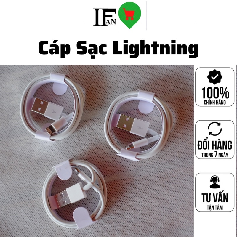 Cáp sạc nhanh IPFoxconn dây đan lưới bảo hành 1 đổi 1