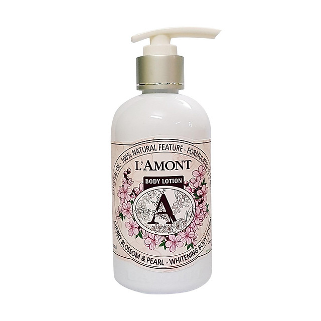 Sữa Dưỡng Thể L'amont En Provence Cherry Blossom & Pearl Whitening Body Lotion Hương Hoa Anh Đào Chai 250ml