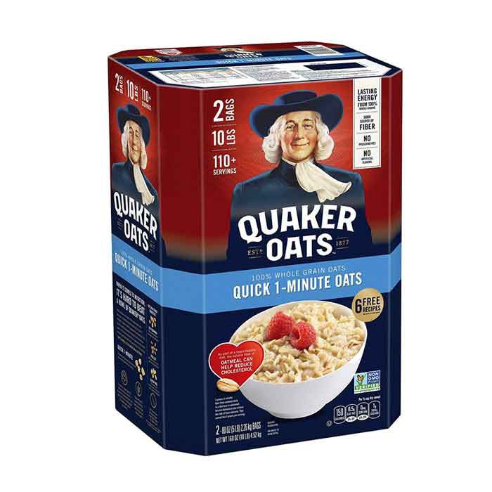 [Mẫu mới nhất 2020] Yến mạch Quaker Oats Cán Vỡ 4.52kg