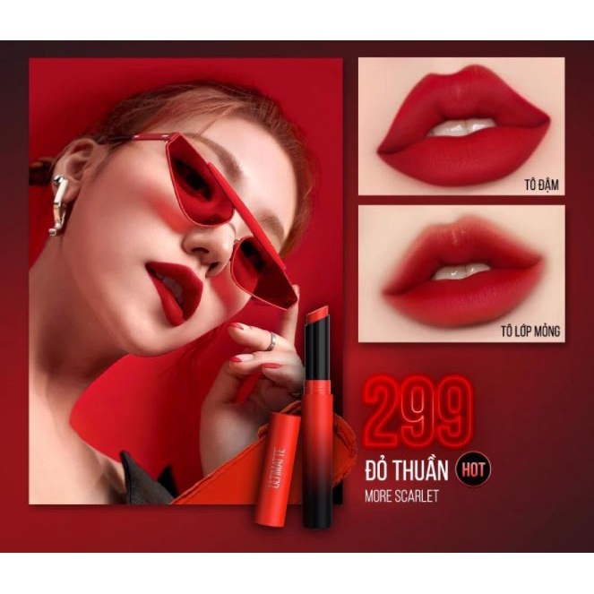 Son Thỏi Lì, Siêu Nhẹ, Mịn Môi Maybelline New York Color Sensational Ultimatte ​​​​​​​1.7g