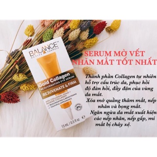 Serum mờ vết nhăn mắt Collagen Balance