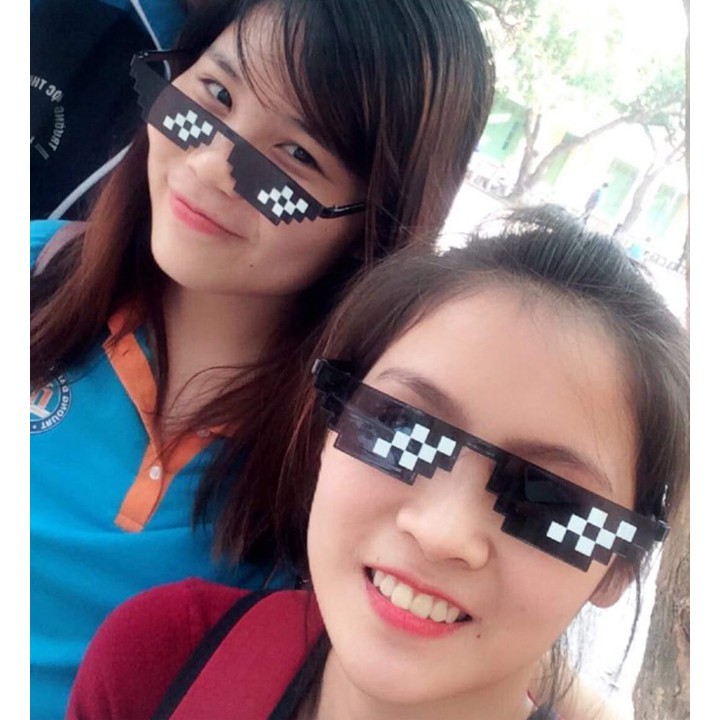 Kính Thuglife 6 Chấm Siêu Ngầu Kính Râm 6 Chấm Thời Trang Nam Nữ Gọng Dẻo