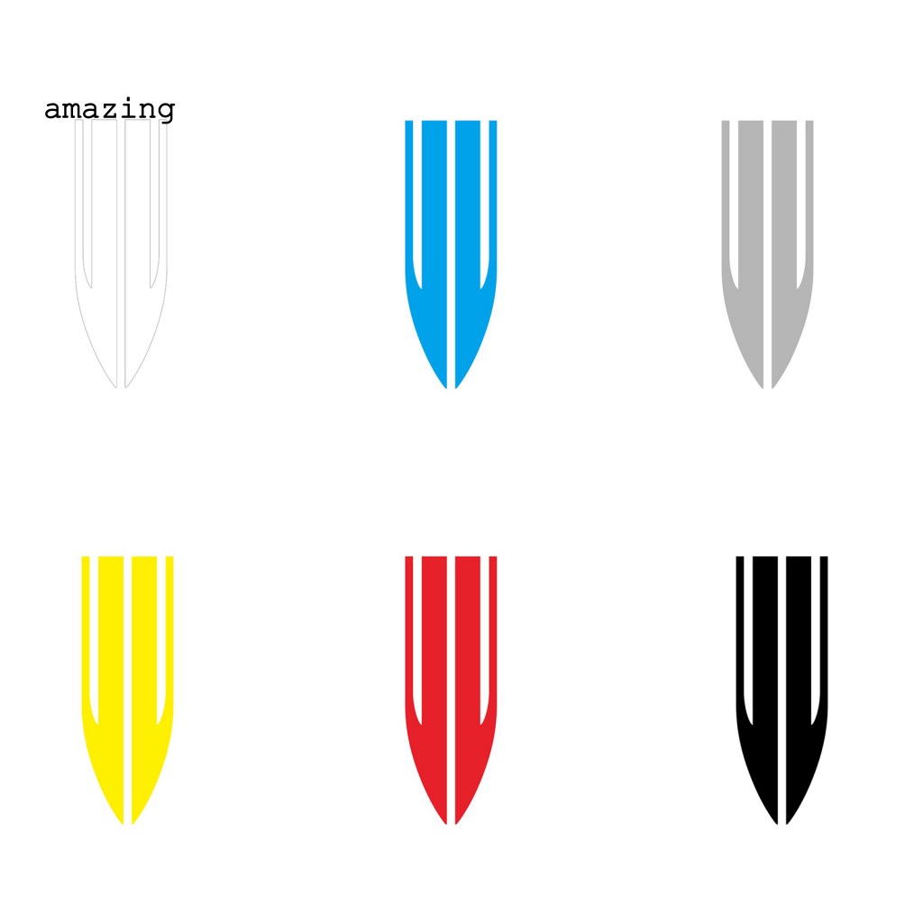 FENDER Set 2 Đề Can Dán Trang Trí Xe Hơi Đua Họa Tiết Kẻ Sọc