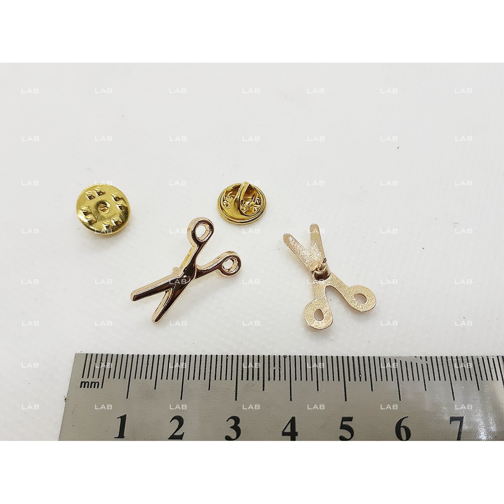 Pin cài áo - Scissors (chiếc - kèm đế)