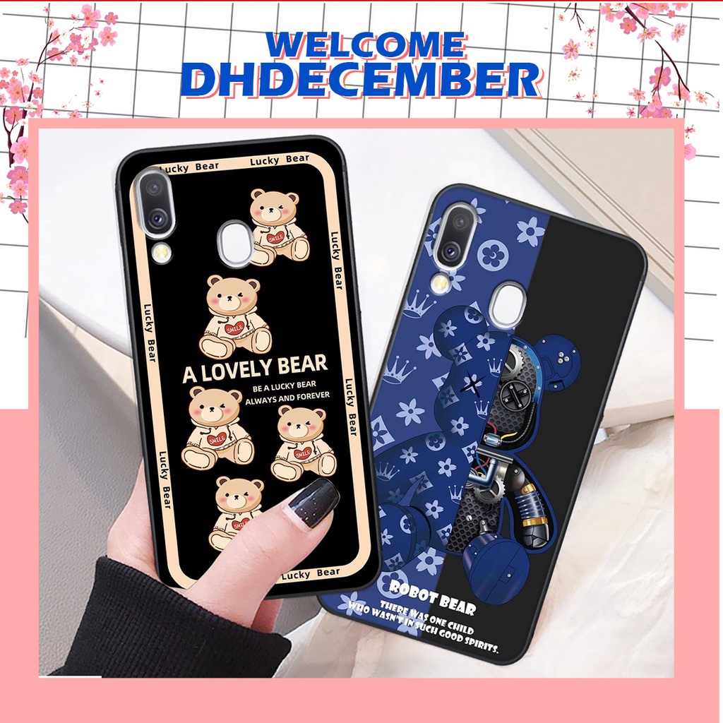Ốp lưng Samsung A40 in hình 3D lucky, gấu Brick xinh xắn - KHÔNG NÊN BỎ LỠ