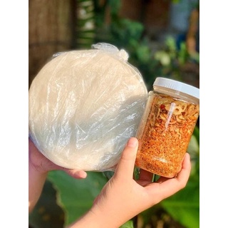 Combo bánh tráng phơi sương kèm muối tép hành phi