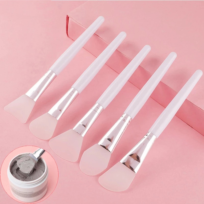 Cọ silicon có tay cầm đầu cọ nhiều hình dáng dùng để đắp mặt nạ tiện dụng