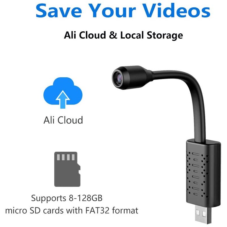 Camera Ẩn mini hd Không Dây wifi Có Cảm Biến Chuyển Động Dùng Cho Gia Đình