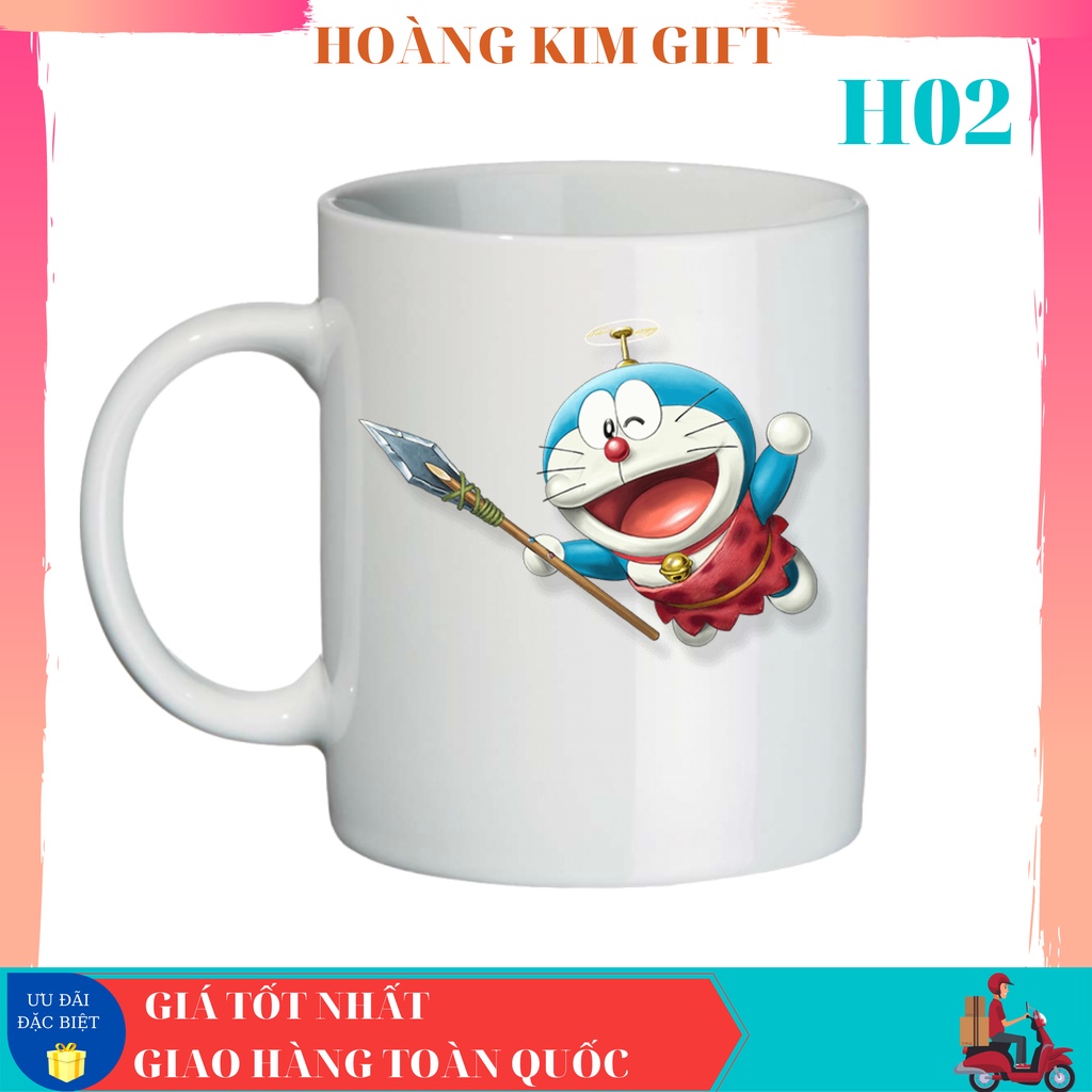 Cốc sứ, Ly sứ in hình nhân vật film hoạt hình Doraemon_ siêu cute cho bé