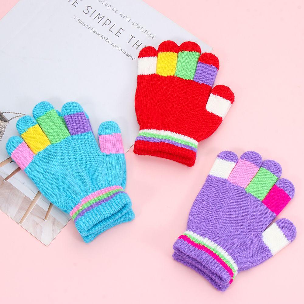 Găng Tay Đan Len Dày Dặn Giữ Ấm Mùa Đông Cho Bé