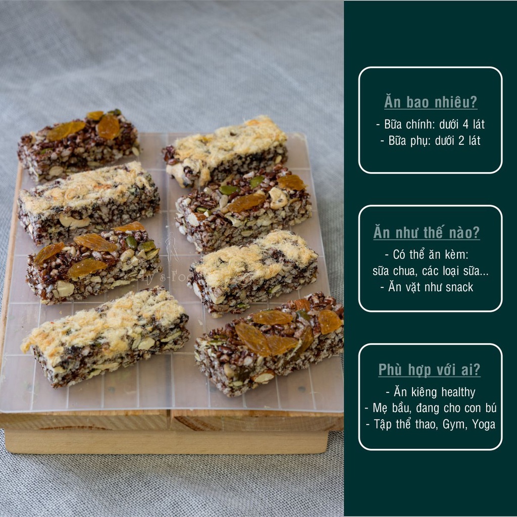 THANH GẠO LỨT CHÀ BÔNG GÀ - THANH HẠT DINH DƯỠNG - LYS FOOD