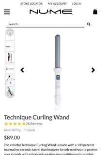 Máy uốn tóc Nume Technique Curling Wand - Mỹ